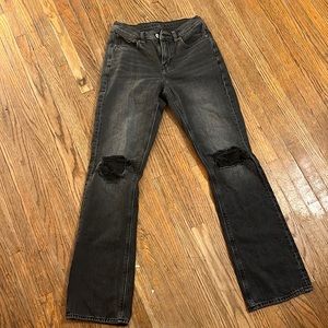Black flare American eagle jeans